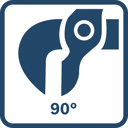 Ključ za cevi pod kotom 90° za sanitarna dela, 420 mm, za profesionalno uporabo